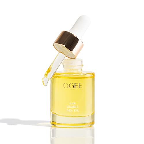 Ogee Vitamin C THDA 20 Elixir Certified Organic Vitamin C Face Serum Brightening Vitamin C Serum for Face